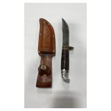 WESTERN FIXED BLADE KNIFE W/ SHEATH