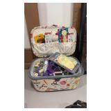 SEWING BASKET & SUNDRIES