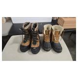 SOREL WATERPROOF BOOTS SIZE 7 AND BOOTS