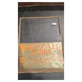 ANTQ MAYFAIR FUDGE GLASS ADVERTISING EUCLID CANDY