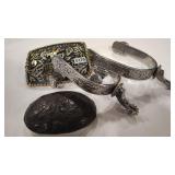 KOOTENAI & LEATHER BUCKLES & SPURS