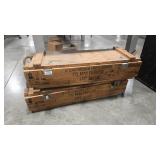 2 WOOD AMMO CRATES