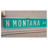 N MONTANA AVE - METAL SIGN
