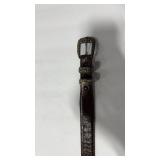 STERLING SILVER BUCKLEW/ GENUINE OSTRICH BELT