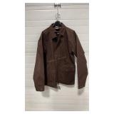 CINCH SOLID BROWN CANVAS JACKET SZ XL