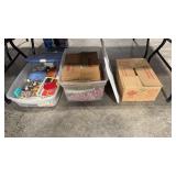 3 BOXES OF CRAFTS AND SUNDRIES