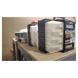 4 SETS OF PLASTIC ORGANIZERS