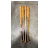 4 LOUISVILLE SLUGGER WOOD BASEBALL BATS
