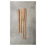 4 WOOD BASEBALL BATS