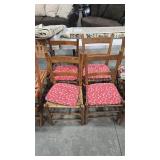 4 - RUSH SEAT CHAIRS