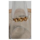 925 CITRINE COLOR RING