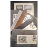 1ST DAY ISSUE STAMPS & GOVERNOR SIGNATURE EPHEMERA