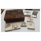 COSTUME JEWELRY& 925 ASSORTMENT W/ BOX