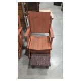 RUSTIC PORCH ROCKER & STOOL