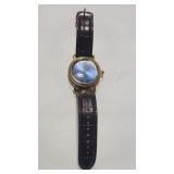 STAUER 25133 MENS WRIST WATCH W/ LEATHER BAND