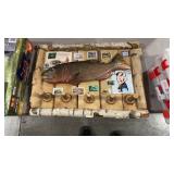 COLLECTOR STAMP WOOD FISH DECOR COAT RACK