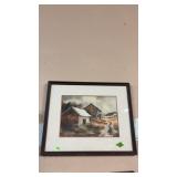 FRAMED WATERCOLOR BY JEFF CRAVEN 21'X17'