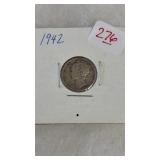 1942 SILVER MERCURY DIME