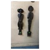 2 WOOD CARVINGS