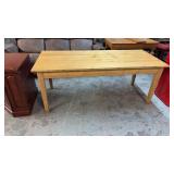 RUSTIC PRIMITIVE PINE TABLE 74'X32'X30'