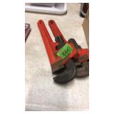2 SMALL PIPE WRENCHES