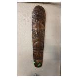 HAND CARVED WOOD AFRICAN TEIKI MASK
