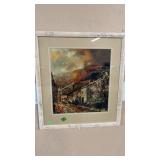 FRAMED PAINTING 21'X24'