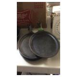 SET OF 4 MEXICAN FIESTA SKILLETS