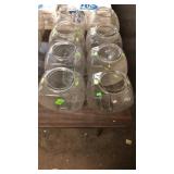 GROUP OF GLASS CANDY JARS W/ NO L IDS