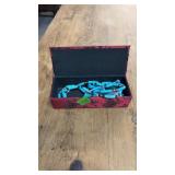 COSTUME JEWELRY IN RED/BLACK BOX