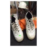 WATER PROOF BAG, HIKING BOOTS SZ 12, SHOES