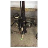 GROUP OF FISHING POLES
