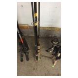 GROUP OF FISHING POLES