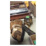 3 CARVED WOOD PIECES