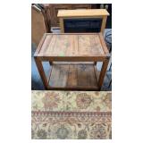 WOODEN END TABLE