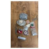 BELT BUCKLES & POKER CHIPS