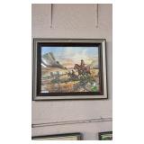 LLOYD HARTING WESTERN THEMED PRINT
