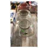 3 LARGER CANDY JARS *NO LIDS