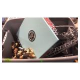 GRAY TOTE W/ ACTION FIGURES WWE PRO WRESTING SET