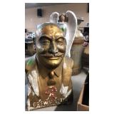 BUST OF THE RAINIER BREWMASTER & ANGEL STATUE