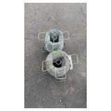 2 PARTIAL ROLLS OF SMOOTH FENCE WIRE