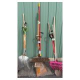 SHOVELS & SHOP BROOM, RAKE
