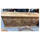 WOODEN CREDENZA, 79'X20'X31.5'