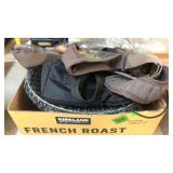 MINNOW BASKET, FISHING POLE HANDLE & MISC