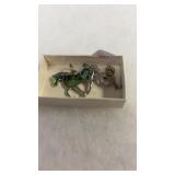 EARRINGS & ABALONE HORSE PENDANT