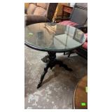 BLACK ROUND PATIO TABLE 30'X27'