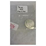 1/10TH OZ .999 FINE SILVER BULLION