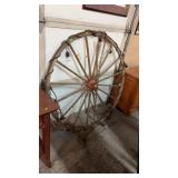 ANTIQUE BUGGY WHEEL CHANDELIER