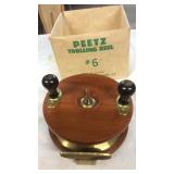 PEETZ WOOD SALMON REEL #6 W/ ORIGINAL BOX