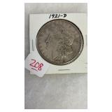 1921-D MORGAN SILVER DOLLAR
